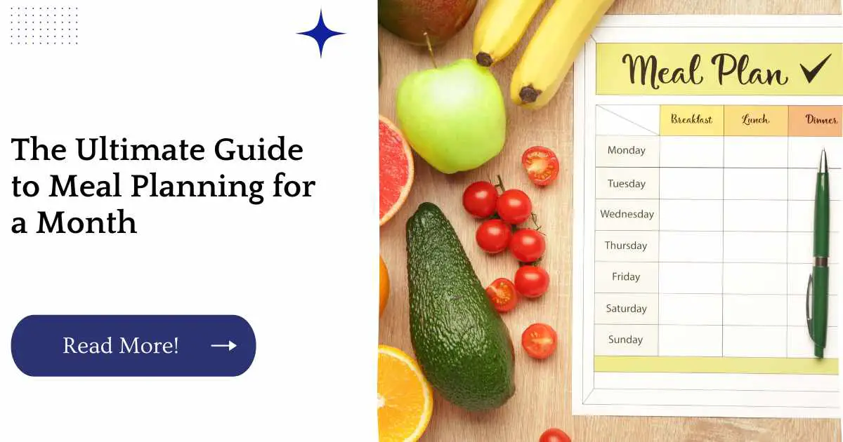 The Ultimate Guide to Meal Planning for a Month